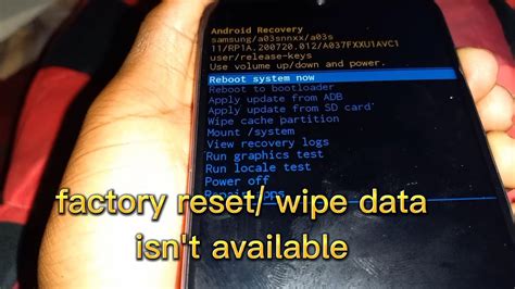 hard reset Spreadtrum Android phone no wipe option 